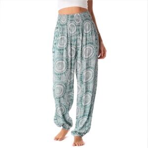 Lotus and Luna Azores Harem Pants ~ Teal